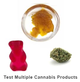 test multiple cannabis products