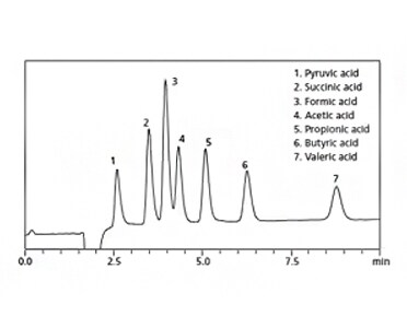 Analysis of short-chain fatty acids with strong retention in under 10 minutes