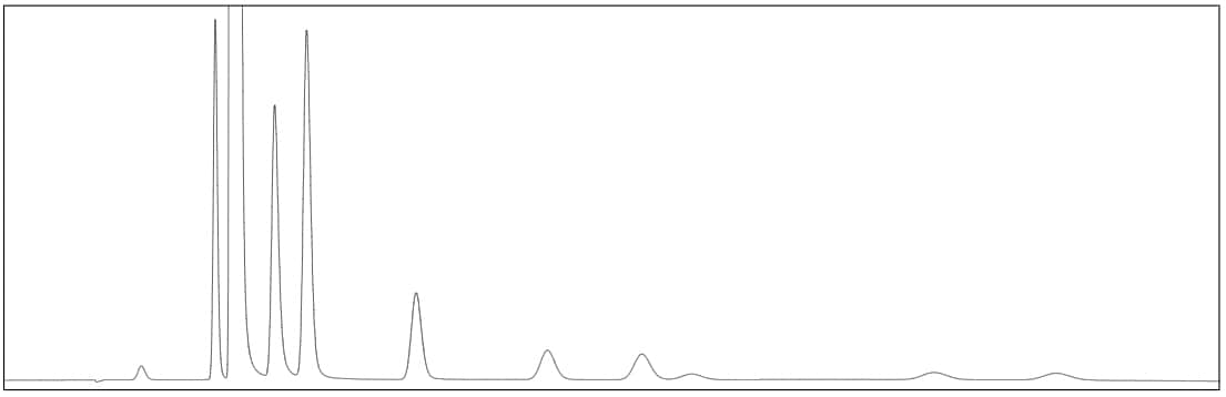 TCD Chromatogram for Natural Gas
