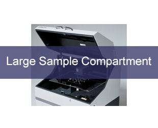 Large Sample Compartment Accommodates a Wide Variety of Samples.
