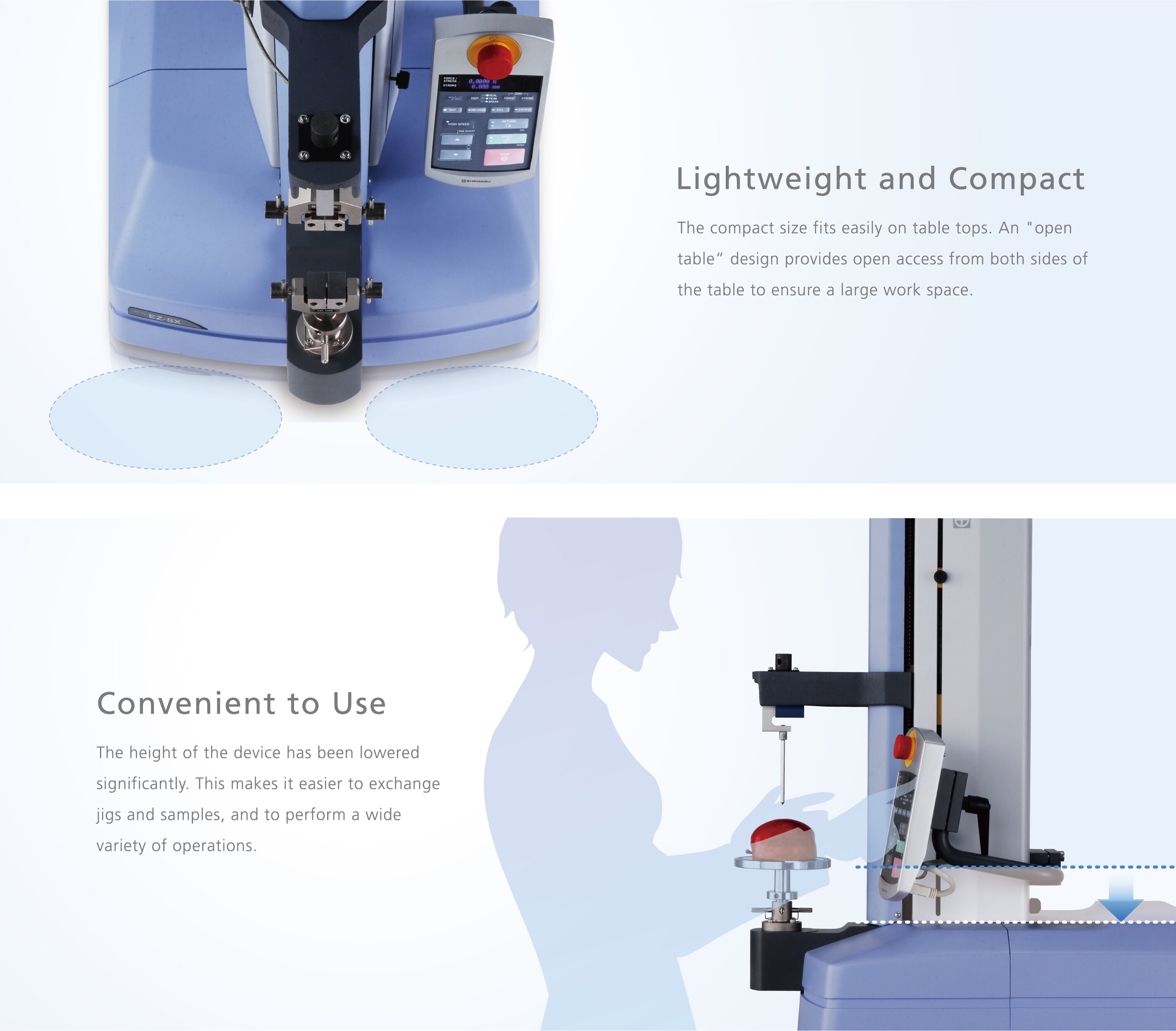 Compact, Table-Top Universal Testing Instruments
