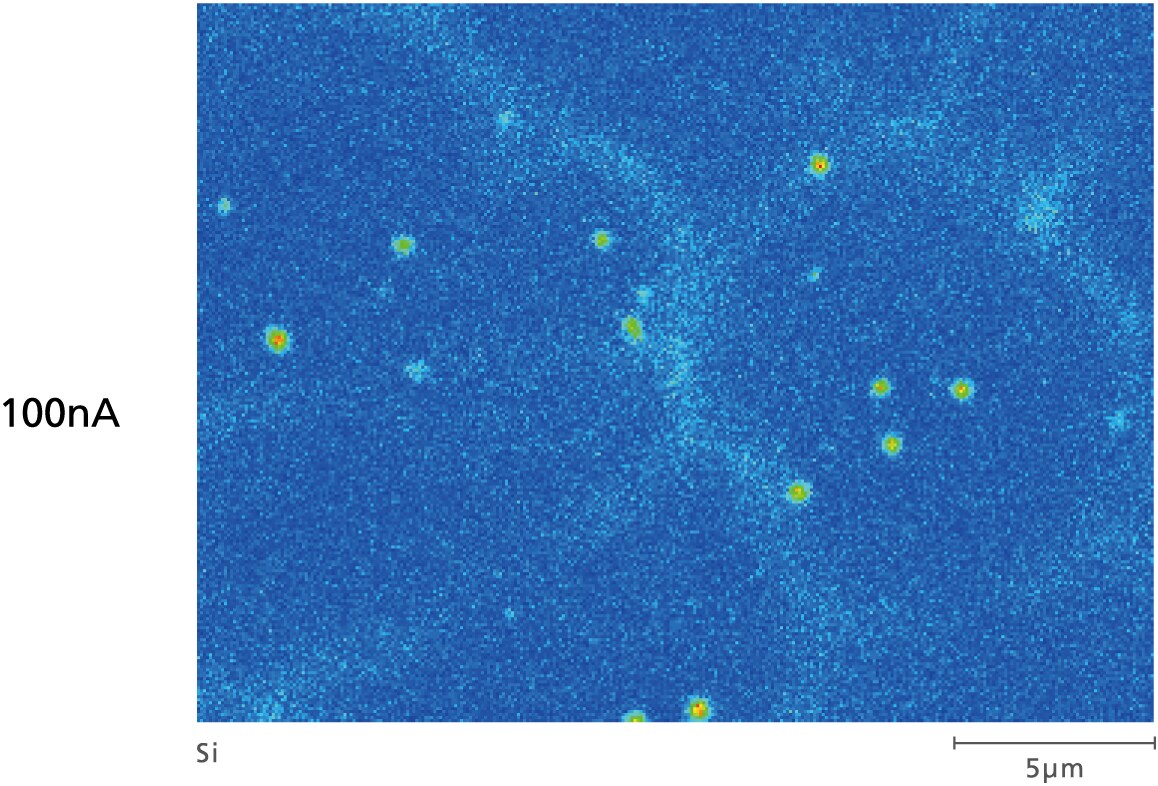 Large Beam Current Enabling Ultra High Sensitivity Analysis