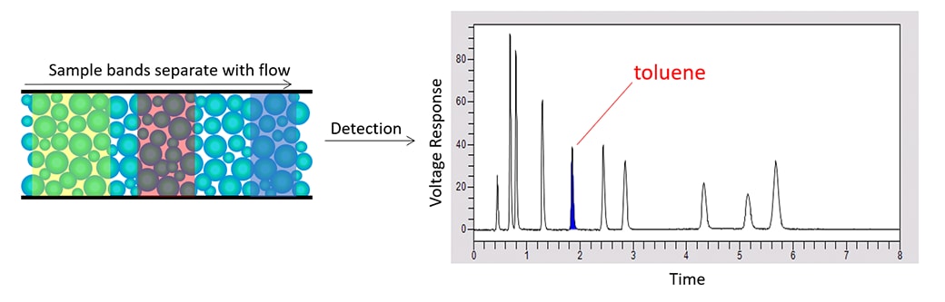 hplc-sample-bands-detection